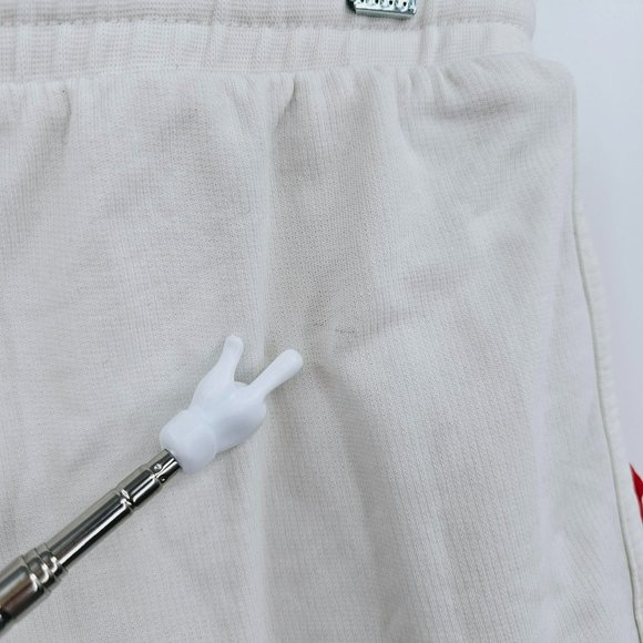 J Crew Factory Rainbow Striped Side Panel Shorts XXS White Retro Athletic Terry - Picture 9 of 14